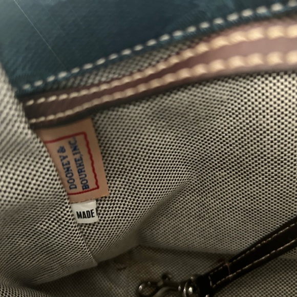 Dooney and Burke Denim & Brown Bag - Picture 12 of 16
